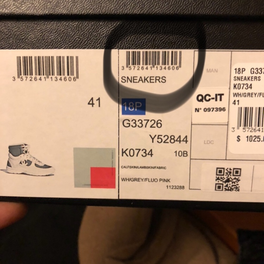 Chanel high top pink sneakers size 41 - Picture 7 of 8